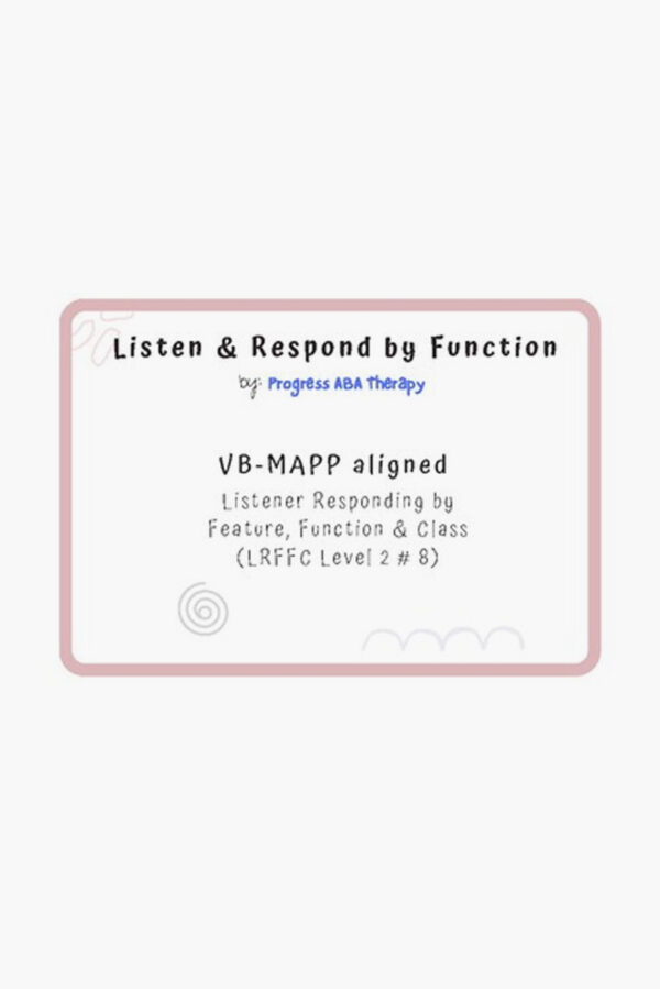 VB-MAPP Combo - LRFFC & Intraverbal, Level 2
